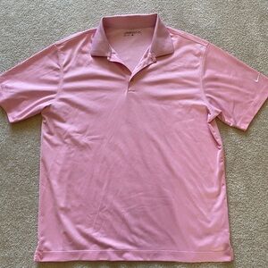 NikeGolf Dri-Fit Pink Polo Golf Shirt